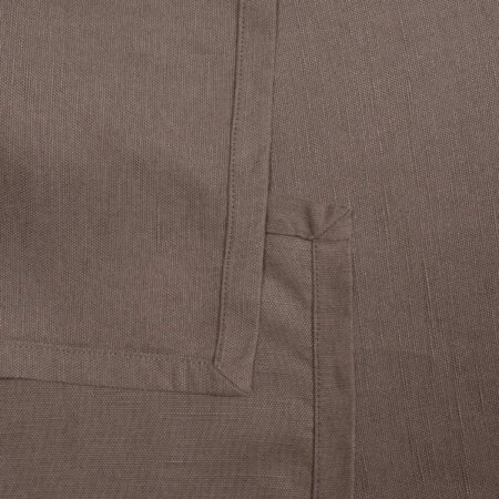 подгъв на ленена покривка за маса и ленени салфетки