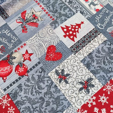 Коледен десен за покривка и тишлайфер