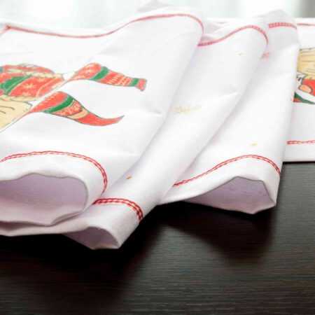 Нагънат коледен тишлайфер ръчно рисуван