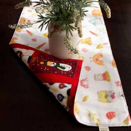 Двулицве великденски и коледен тишлайфер за маса