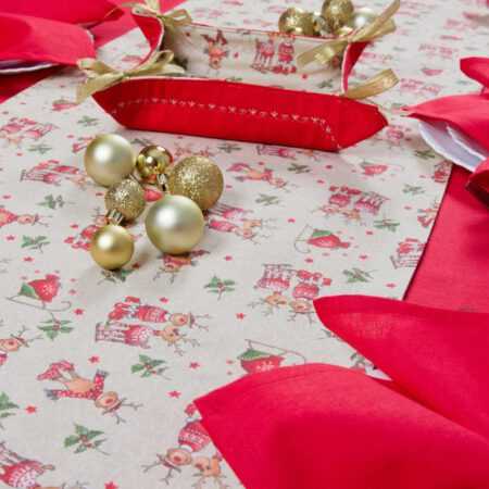 Коледно каре за маса с еленчета