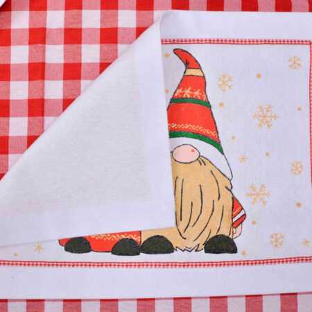 Обратна страна на подложки за хранене с рисувани джуджета